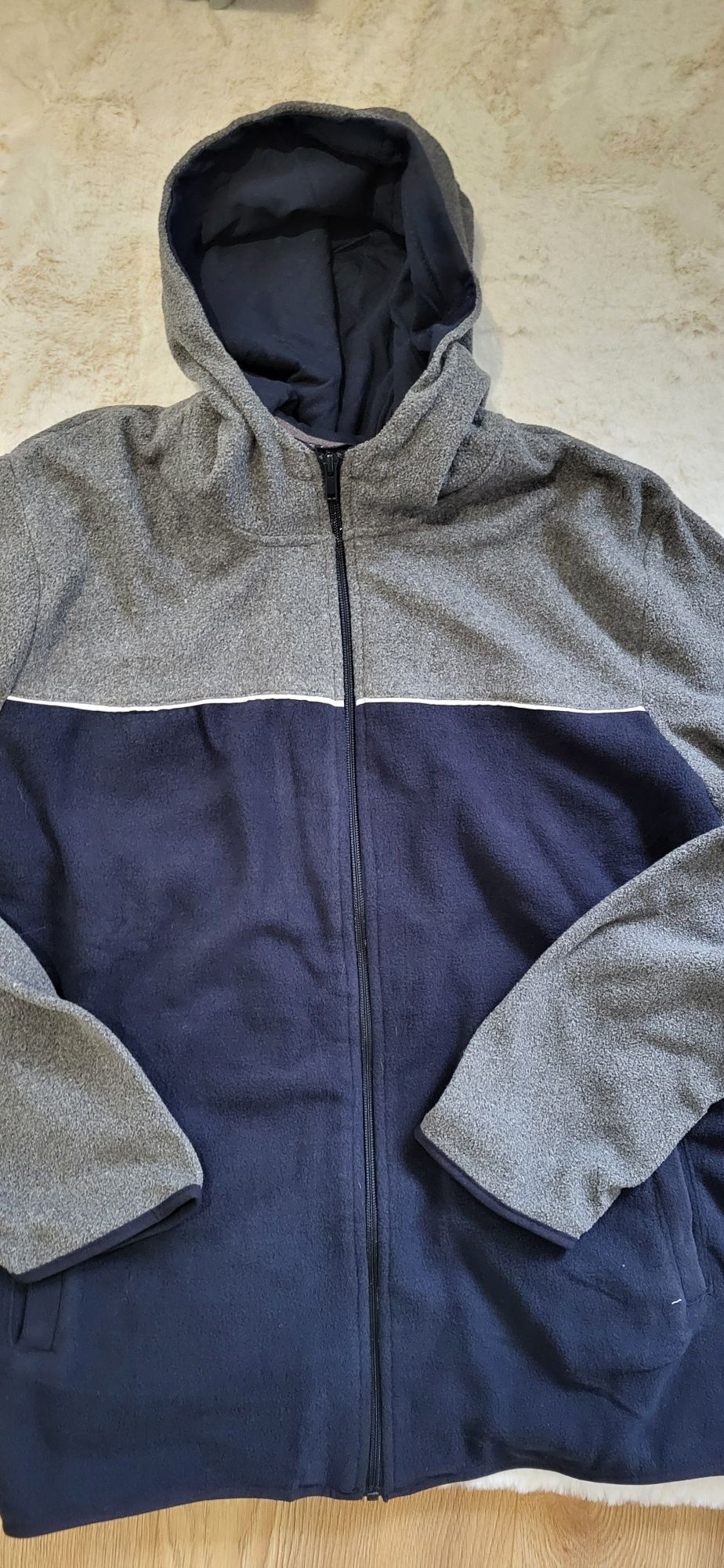 Bluza z kapturem polar męska lekka