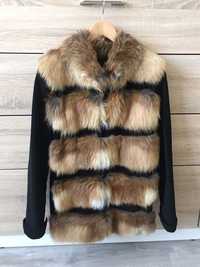 Меховая куртка-жилетка женская