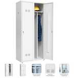 Szafka ubraniowa pracownicza BHP PROMAG SUPE 400-02 RAL7035
