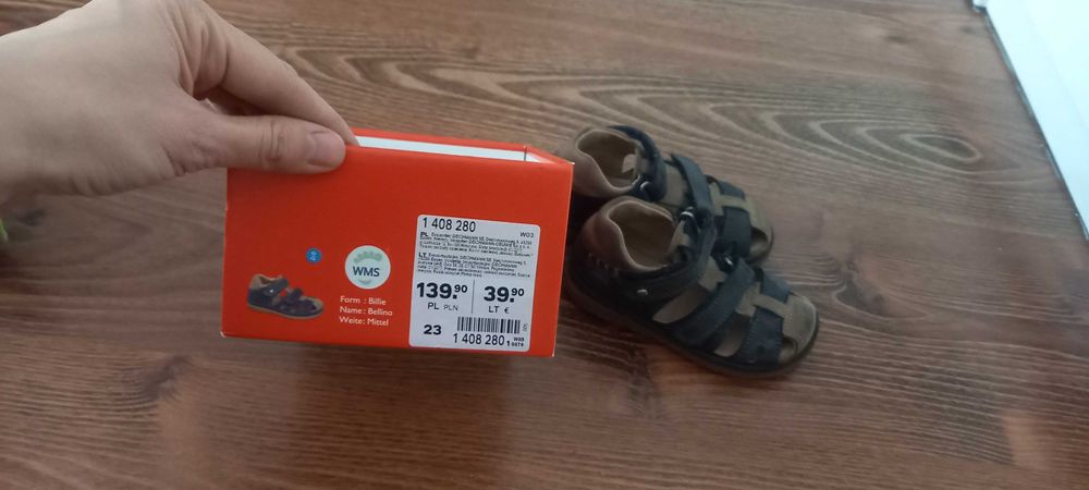 Sandałki chłopięce rozmiar 23