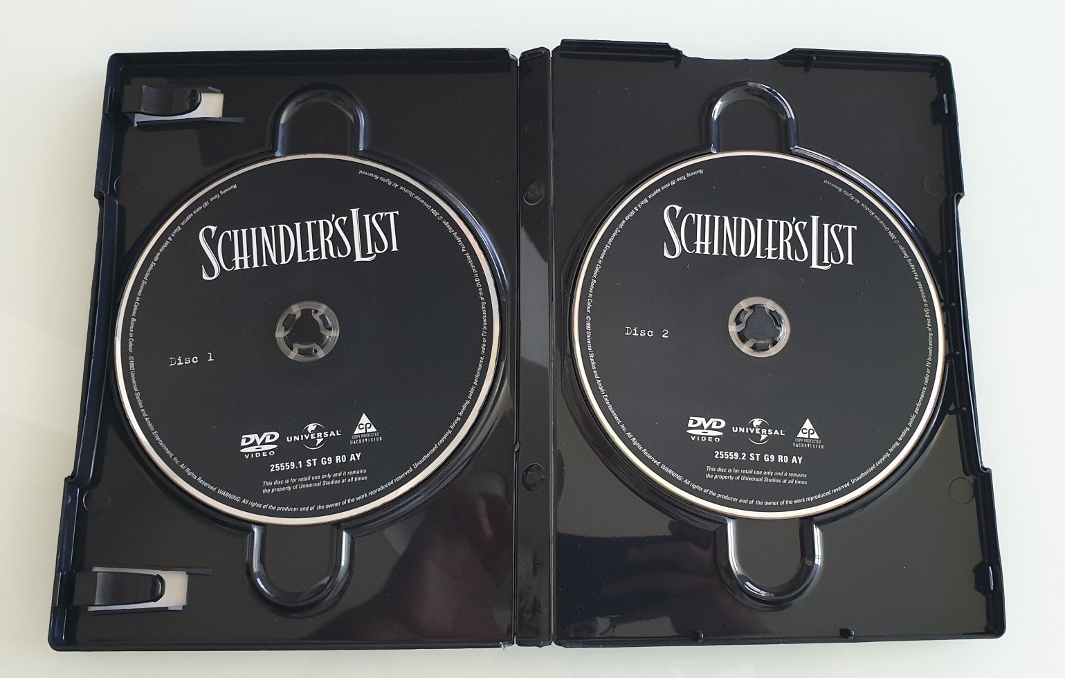 DVD "A Lista de Schindler"