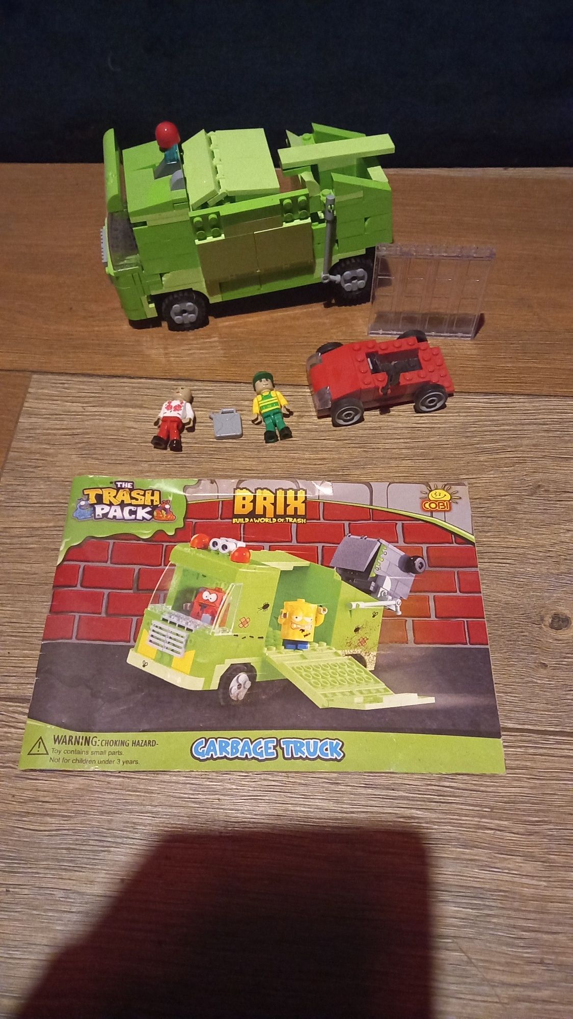 Klocki lego trash pack brix garbage truck