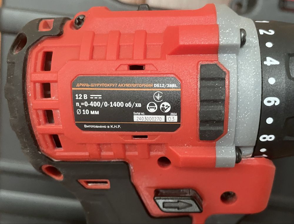 Аккумуляторный бесщеточный шуруповерт GTM DS12/38BL (2024г, 38Нм)