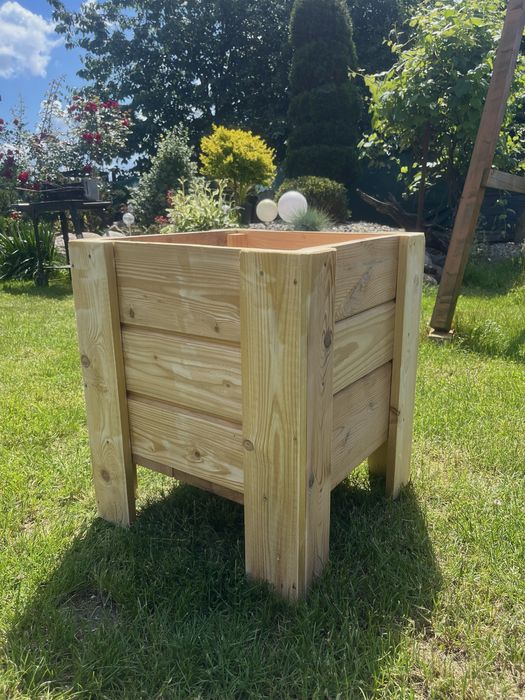 OSTATNIE SZTUKI donice drewniane do ogrodu donice 40x40