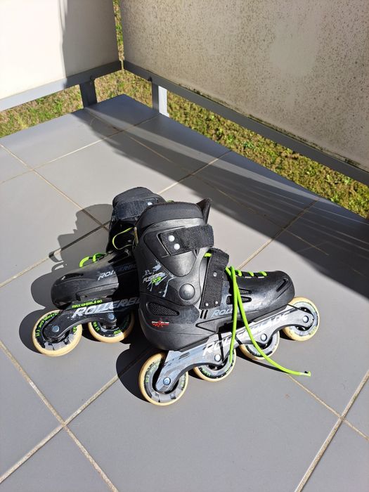 Rolki Rollerblade Fusion X3 black green czarne 38,5