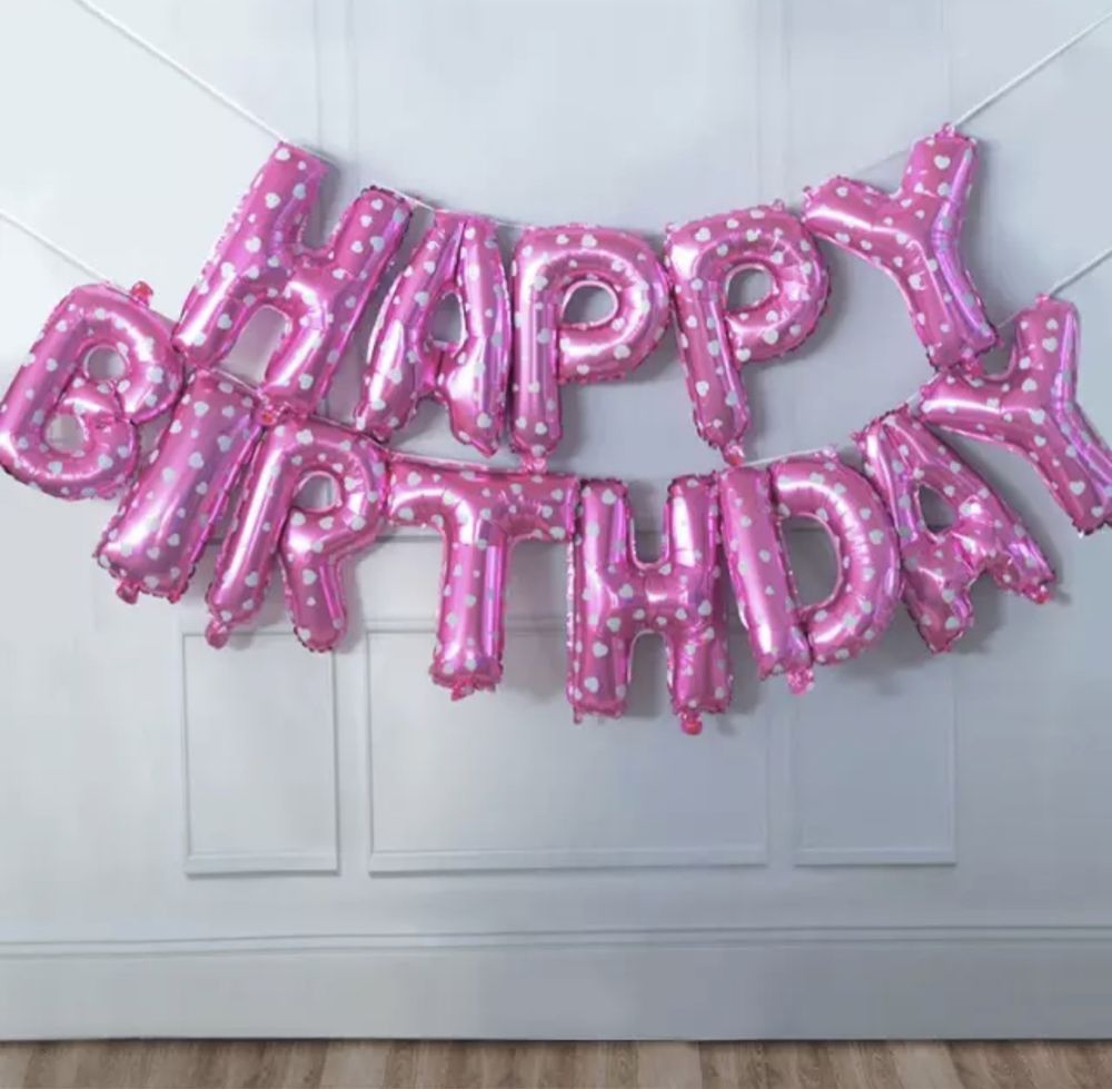 13 шт., воздушные шары из фольги happy birthday