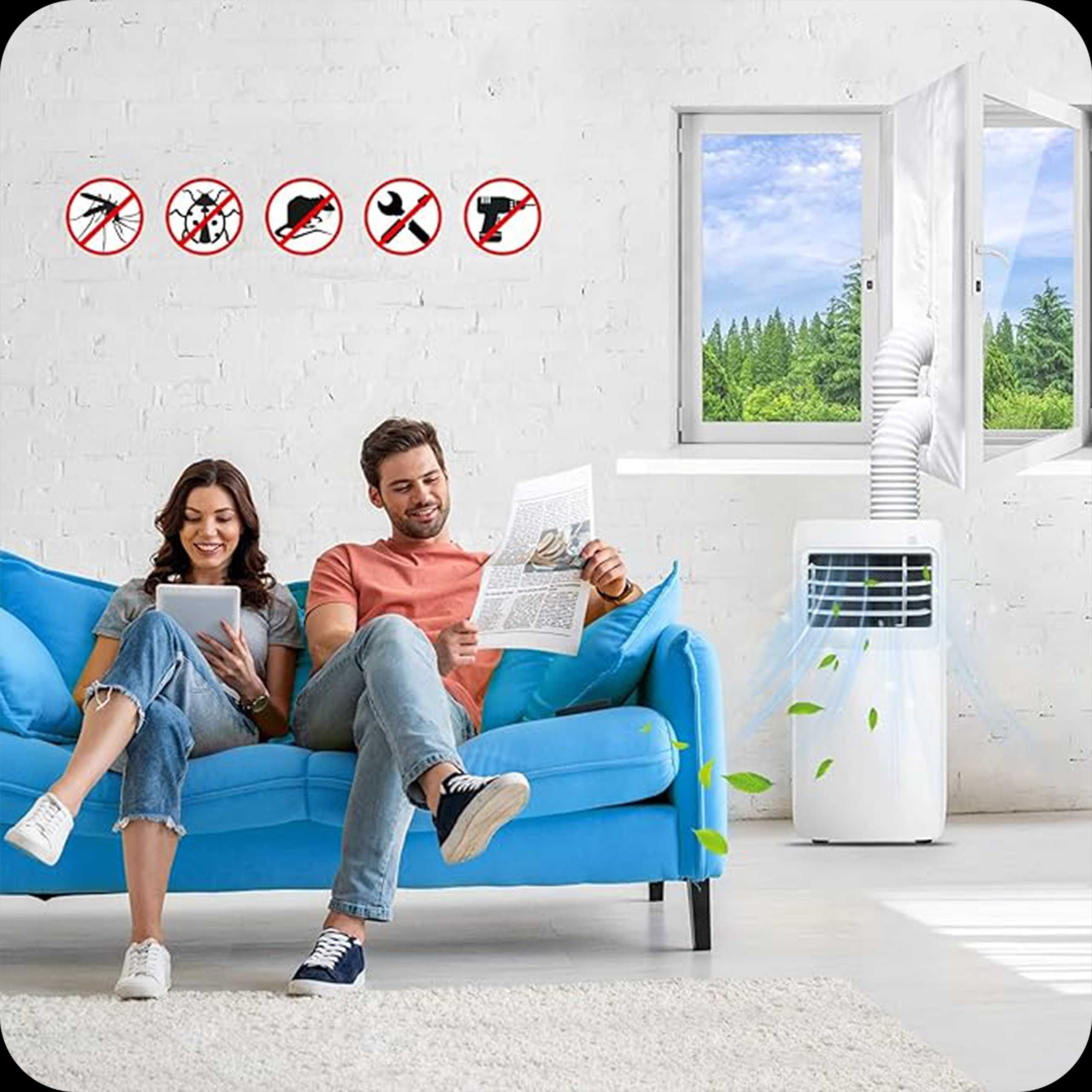 uszczelka okienna do klimatyzatora przenośnego 4m uniwersalna mocna