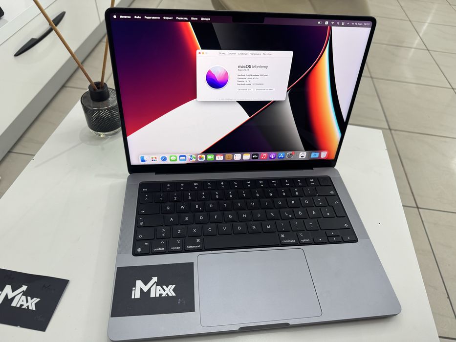 MacBook Pro 14” M1 Pro 16/512Gb Новий стан 2021 БЕЗ БЛОКУВАНЬ 890€