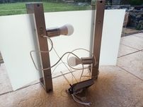 Lampa sufitowa wisząca srebro mleczna
