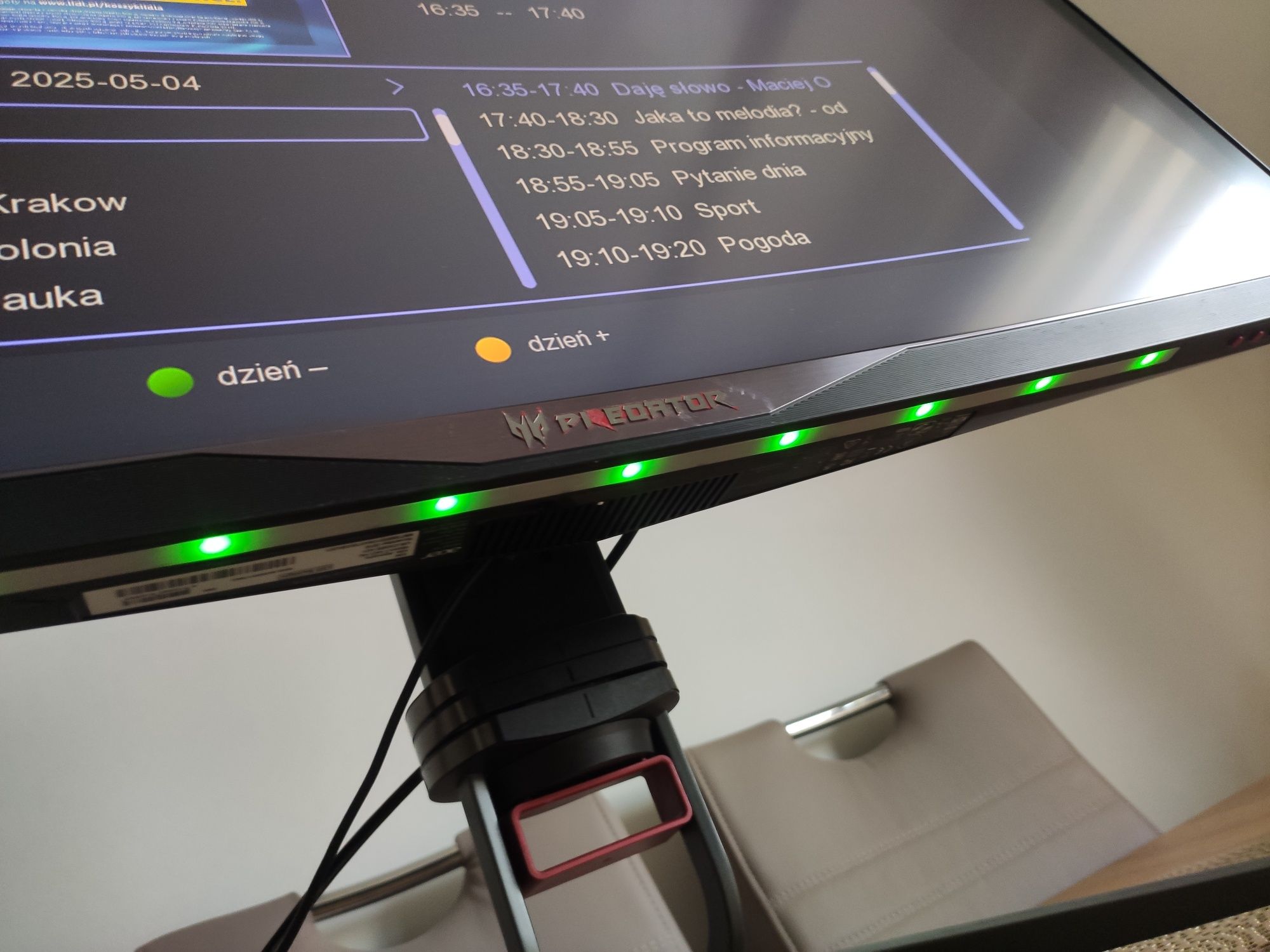 TV TELEWIZOR 34" Acer predator ZAKRZYWIONY Ekran HDMI 4x USB + Dekoder