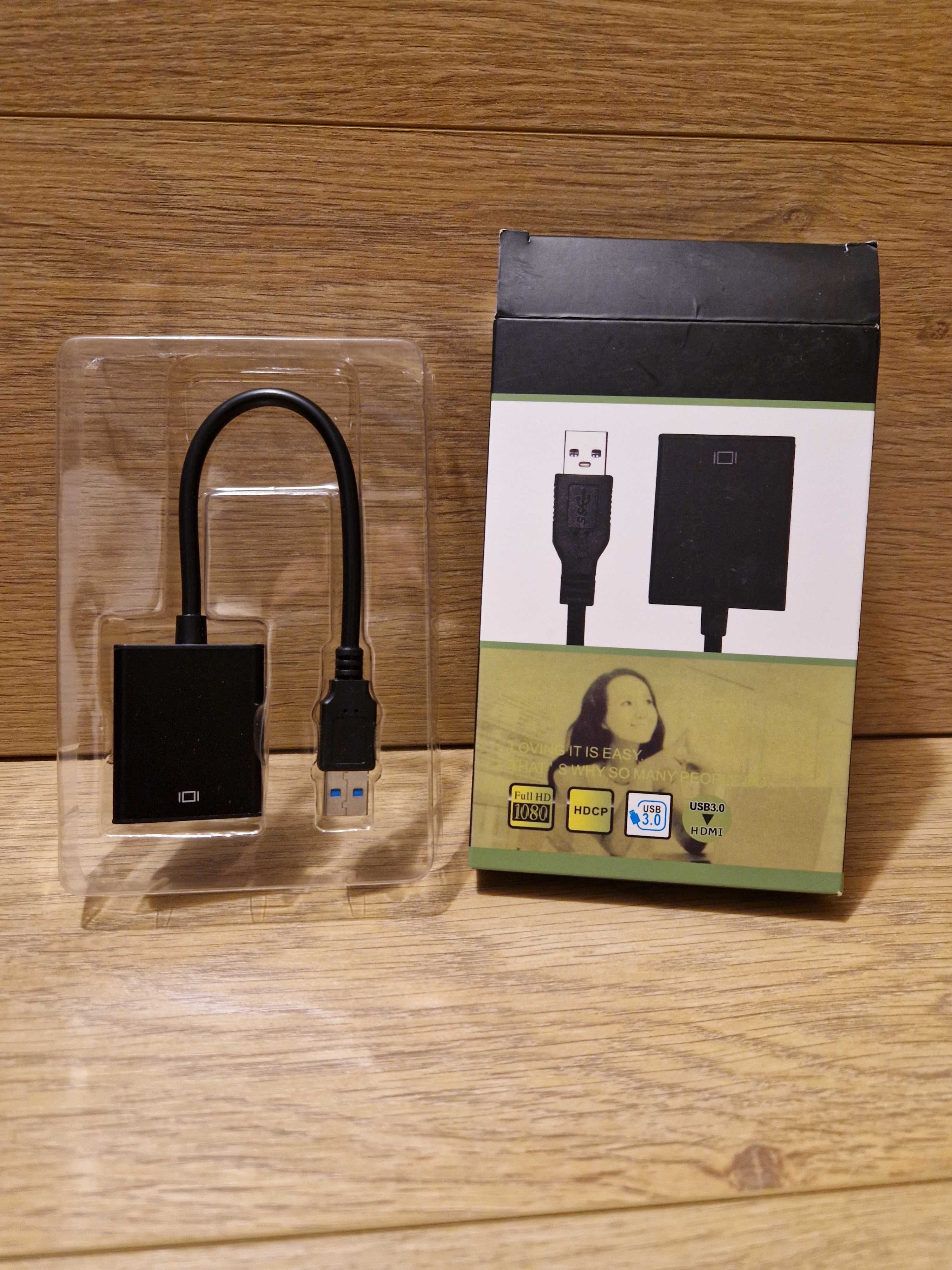 Nowy Adapter USB 3.0 na HDMI, 1080P Full HD