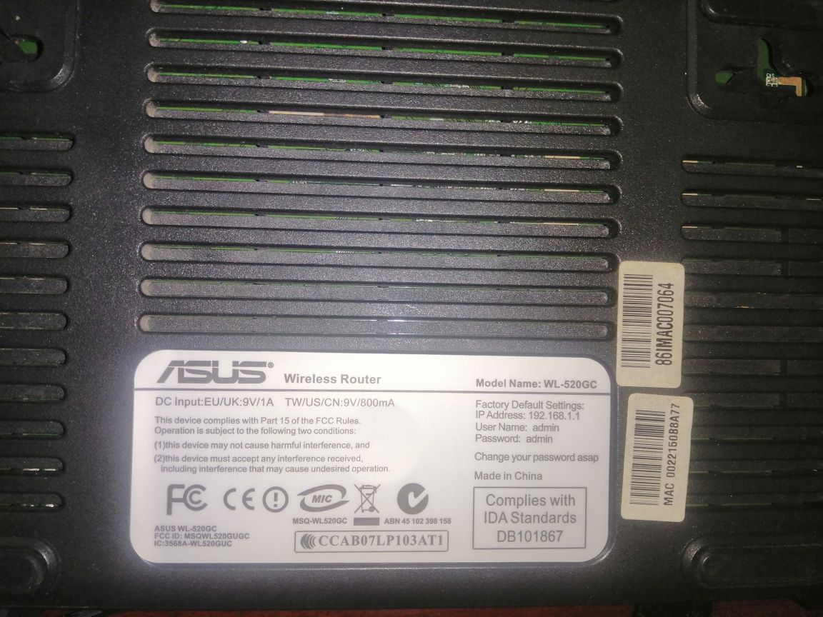 Wifi роутер ASUS