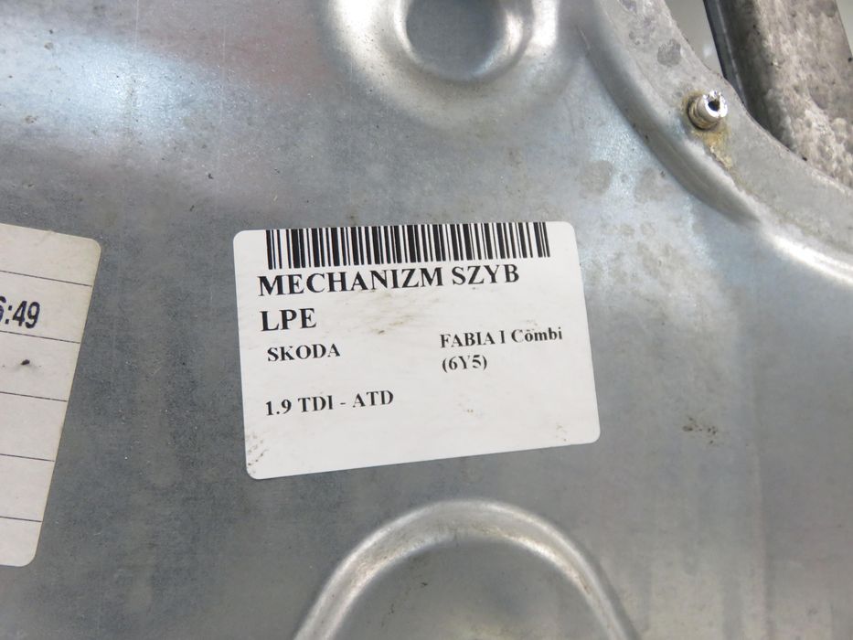 Podnośnik Szyby Lewy Przedni Skoda Fabia I Combi (6y5)