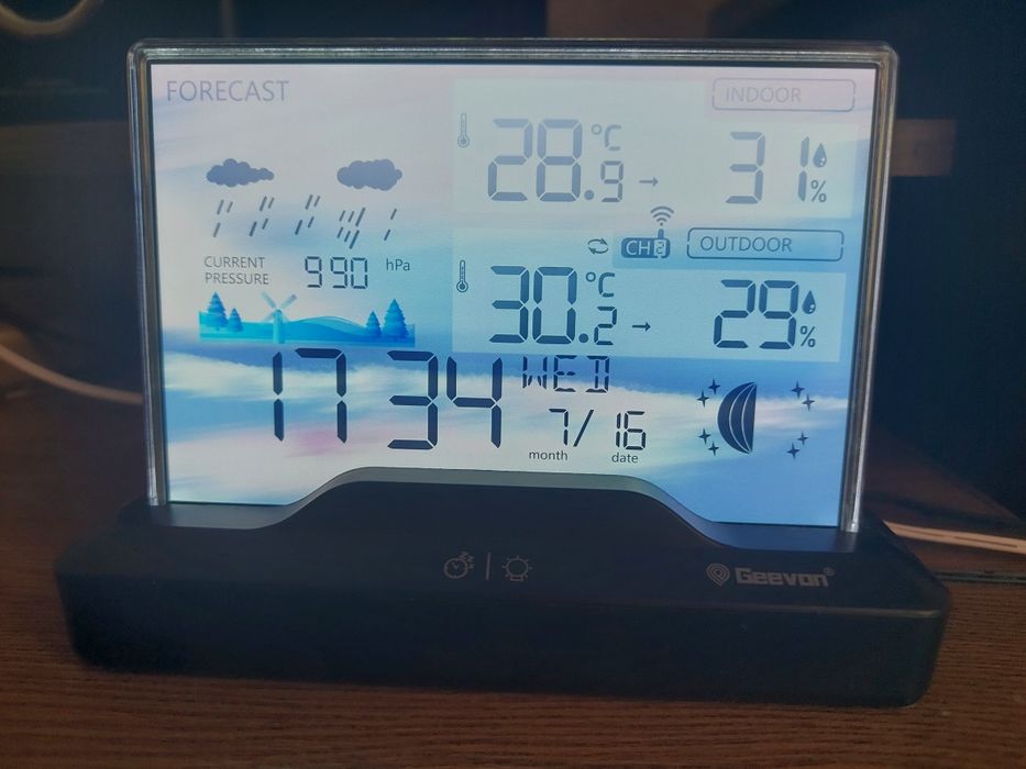 Багатофункціональна метеостанція Weather Station GEEVON 246204-6