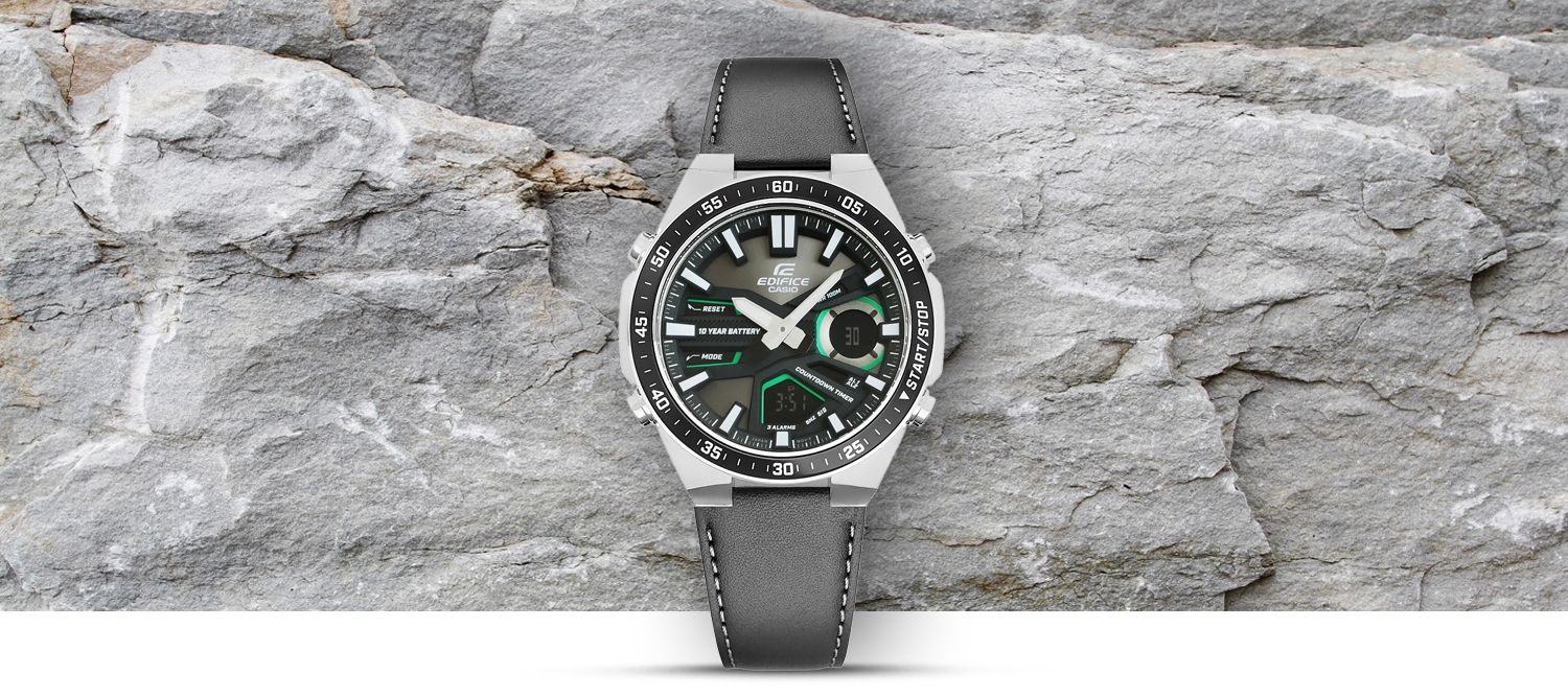 zegarek męski casio edifice efv-c110l-1avef 10 bar + box