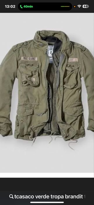 Casaco militar   4xl  M65 Giant Verde azeitona - Brandit
