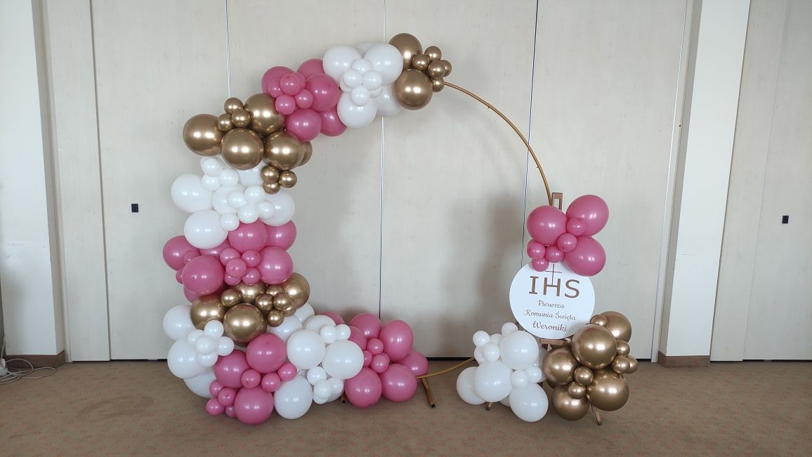 Girlanda balonowa, dekoracja balonowa, tło do zdjęć