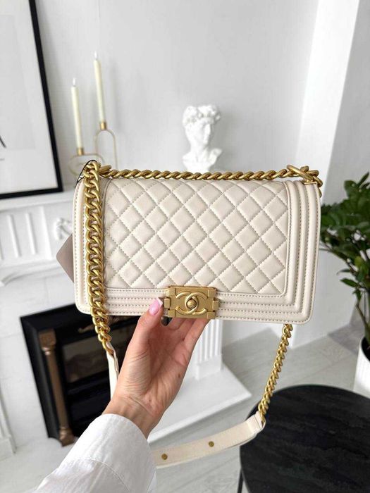 сумочка  Chanel Boy Beige Gold
Арт. P10162