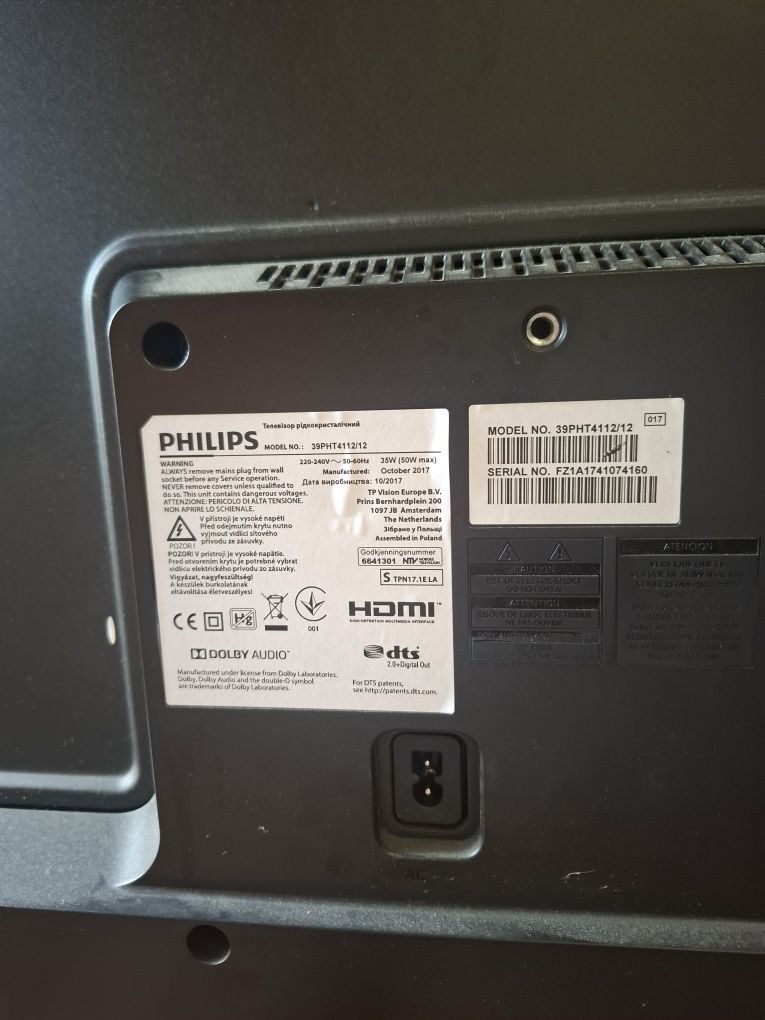 TV LED Philips 39 cali  39PHS4112/12 telewizor crystal 40 cali