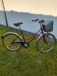 Rower vintage kross damka damski z koszem i przerzutkami