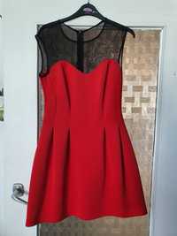 Czerwona krótka sukienka M