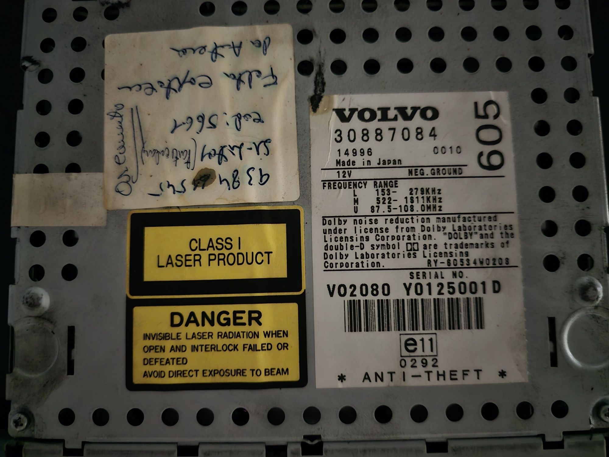 Rádio Volvo HU-605