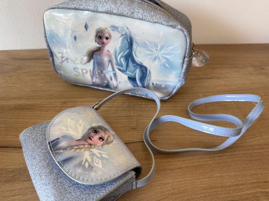 Torebka i kosmetyczna kraina lodu elsa H&M