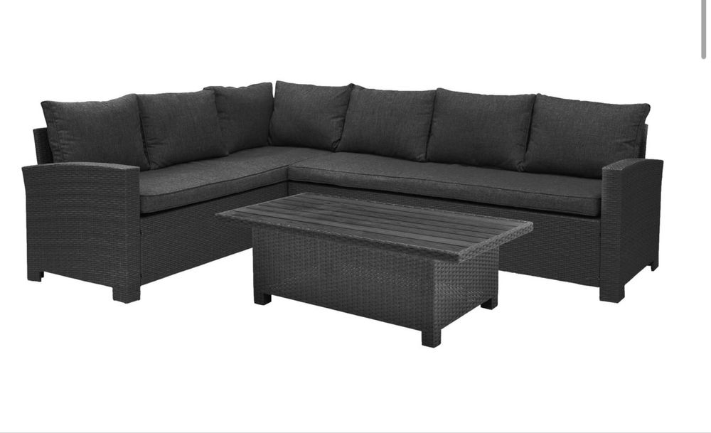 Meble ogrodowe JULA zestaw (regulowany stolik, pokrowiec)