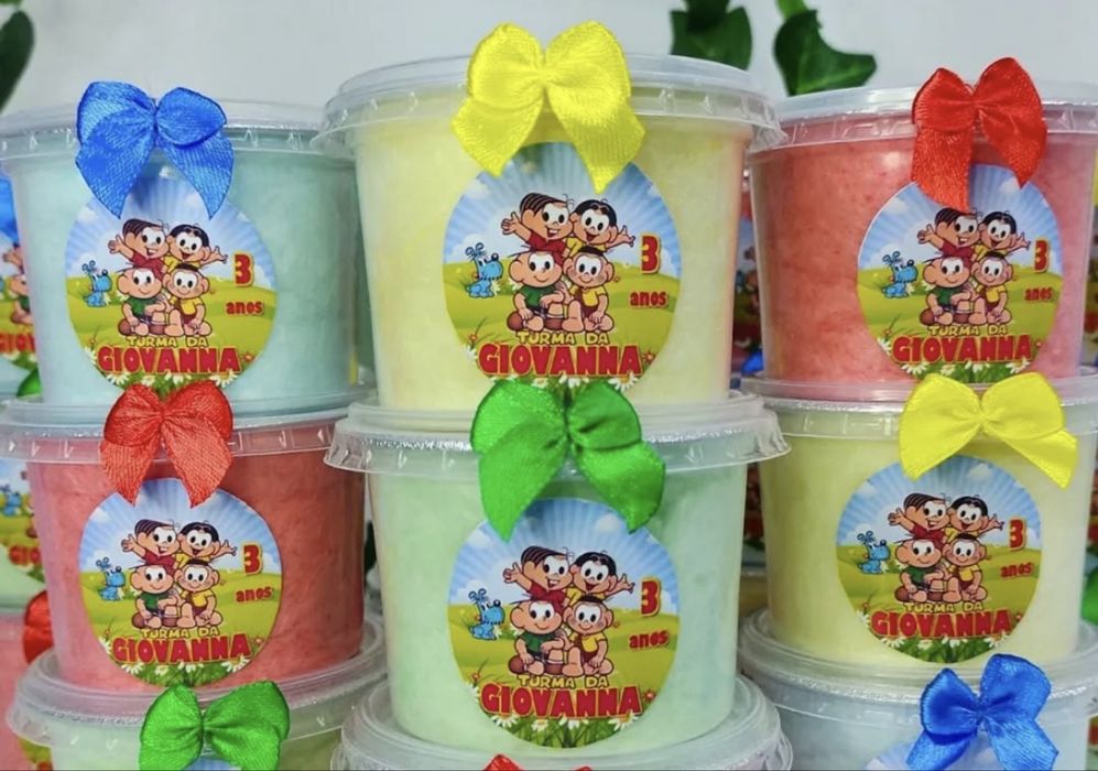 Algodão doce para festas.