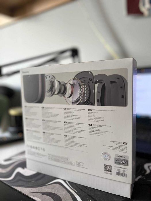 Słuchawki bezprzewodowe Baseus Bowie H1 Bluetooth Szary