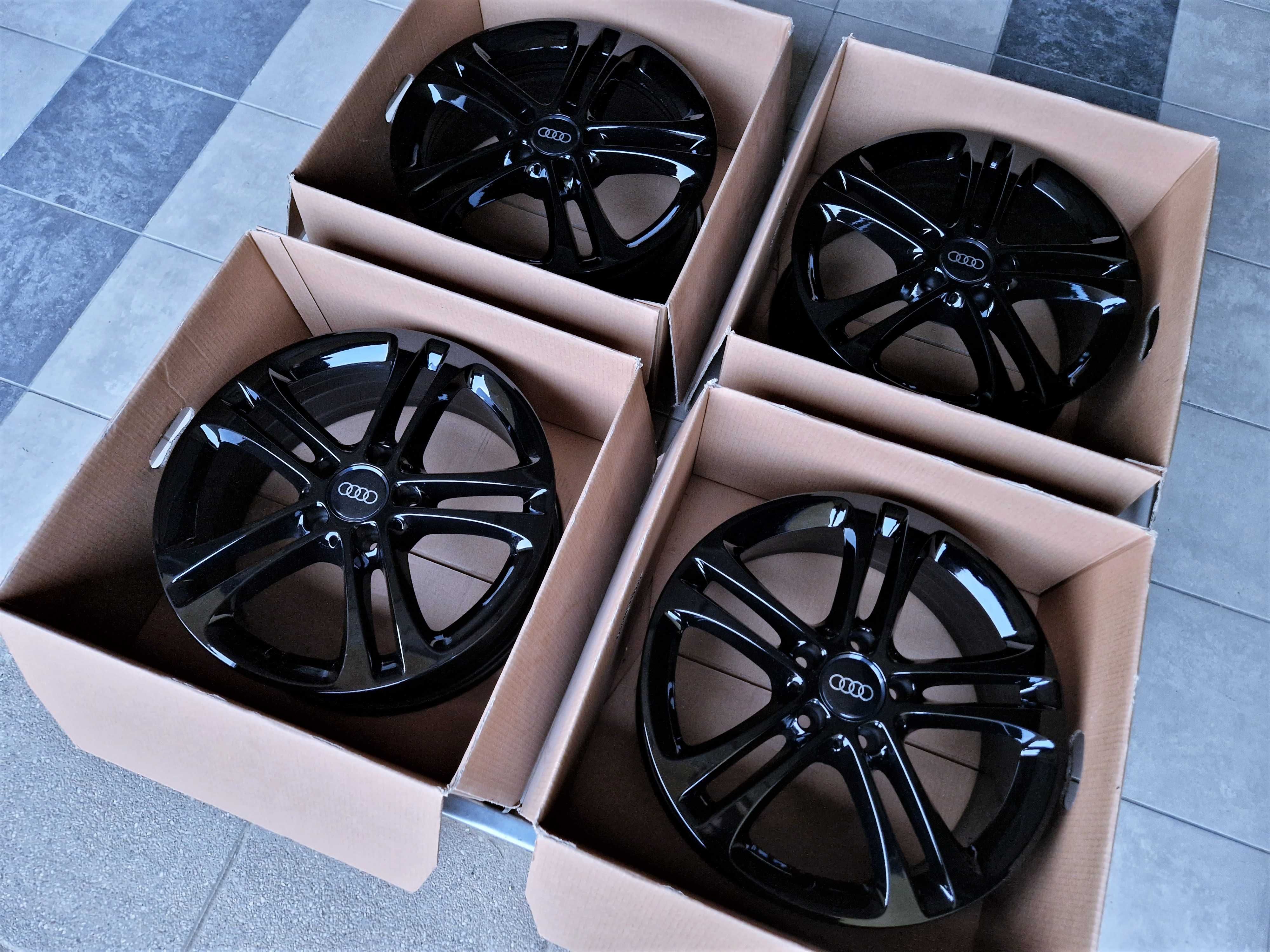 Alufelgi 17 5x112 Audi A3 A4 Q2 Q3 Seat Leon Exeo Altea Czarne ! 806#