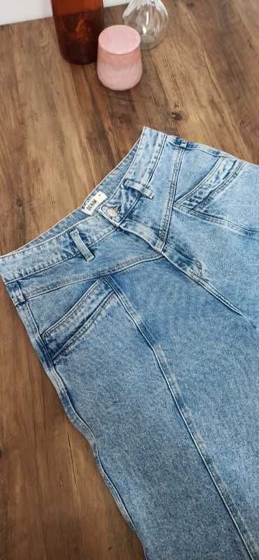 Spodnie jeansowe loose, Sinsay, 40