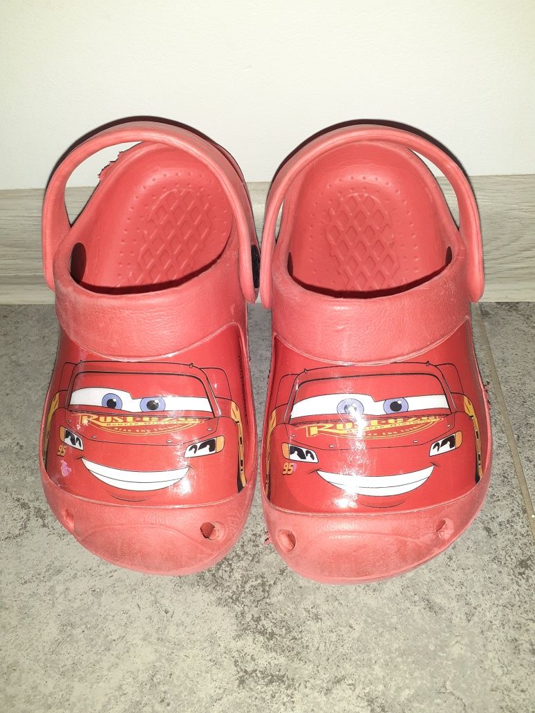 Crocsy czerwone 25 Cars Disney