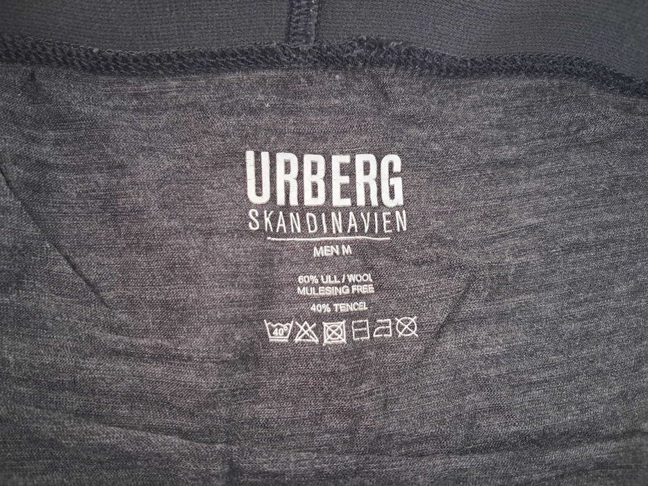 Bokserki męskie termiczne, wełna, merino wool, cienkie, Urberg r. M