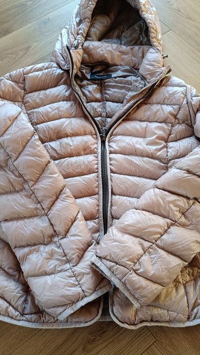 Kurtka z pierzem lekka naturalny puch 34 XS S pikowana Comma