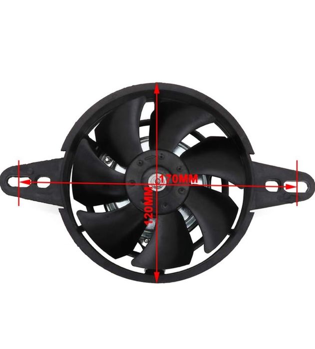 Ventoinha de refrigeração moto honda yamaha suzuki