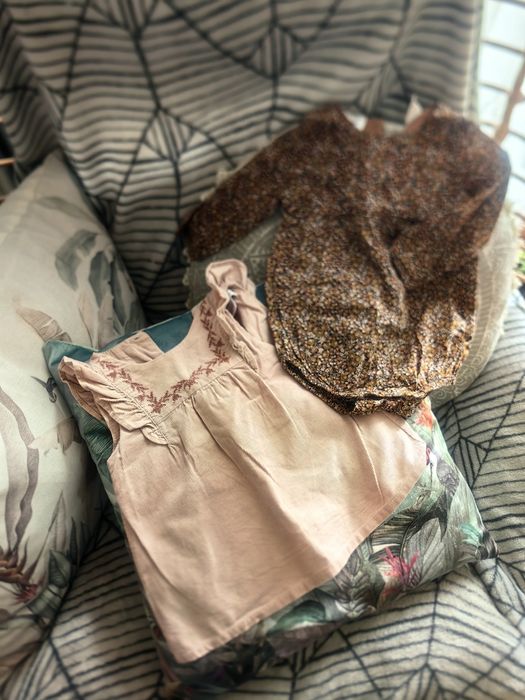 Tunika/sukienka Zara + kwiatowe delikatne body