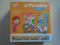 Apli Kids - Puzzle 4 Układanki - W Domu