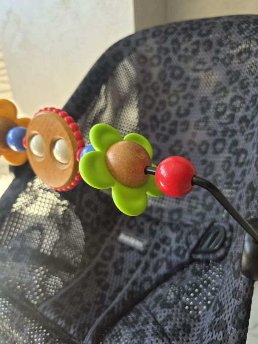 Babybjorn leżaczek czarny panterka