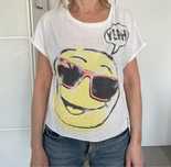 Bluzka oversize z nadrukiem New Yorker