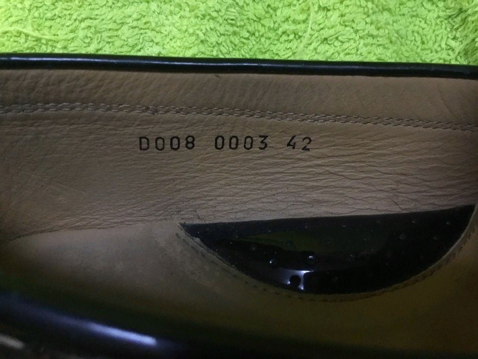 Итальянские лаковые мокасины 42