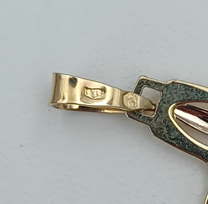 Złota Zawieszka Krzyż Krzyżyk próba 585 NOWA/ Fajne Okazje Radomsko