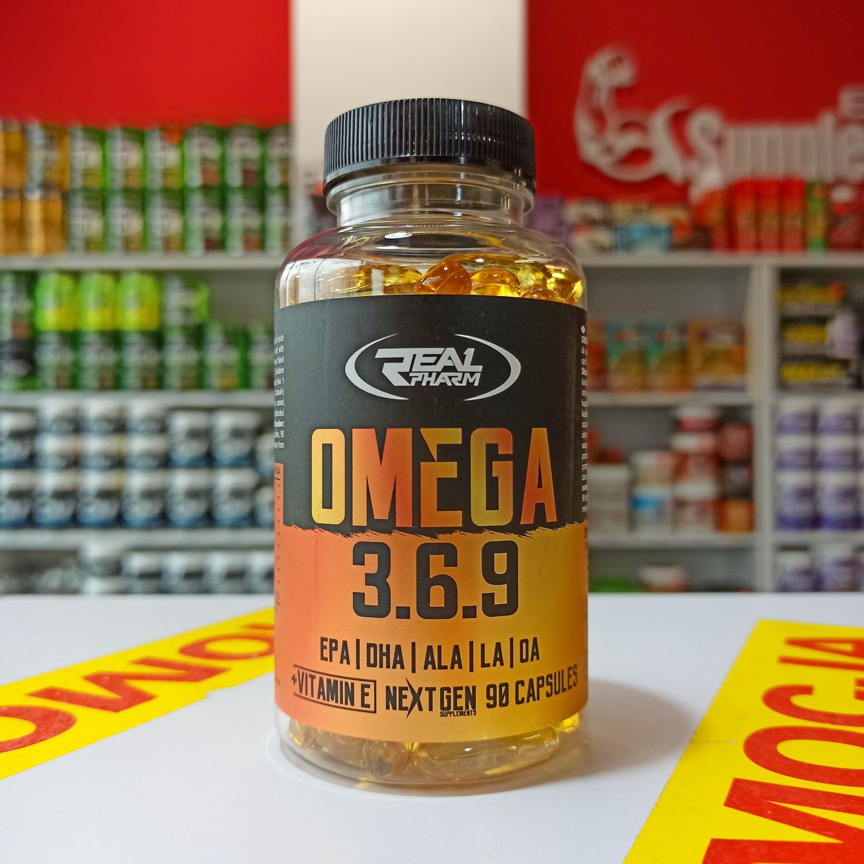 Real Pharm Omega 3-6-9 Kaps Kwasy Omega, EPA DHA, ALA