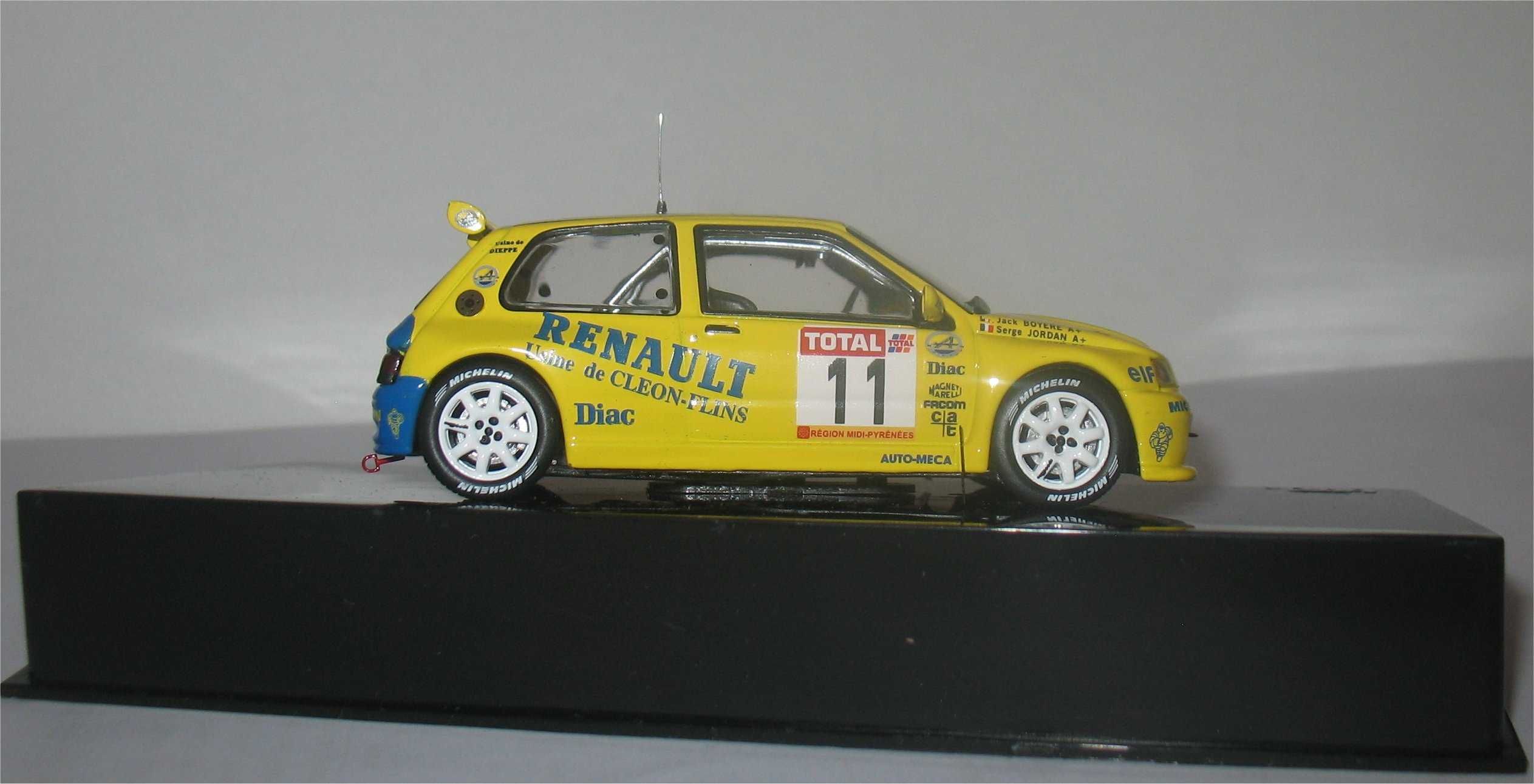 Ixo - Renault Clio Maxi - 2º Rally du Rouergue 1995 - Serge Jordan