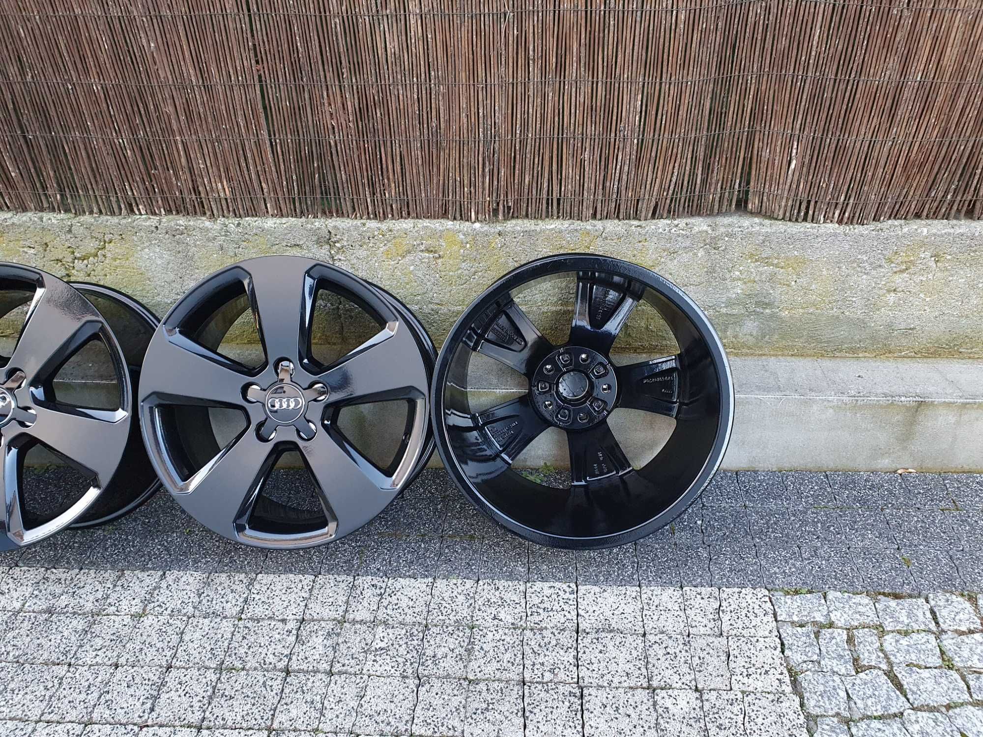 4x Oryginalne 17-stki Audi 5x112 czarny połysk!