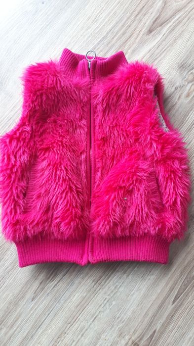 Kamizelka futerko bezrękawnik alpaka 104 cm coolclub smyk