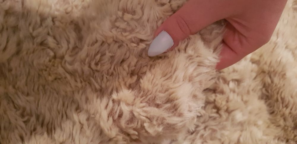 Futrzana jasna kurtka płaszcz FUTRO Stradivarius r. S TANIO