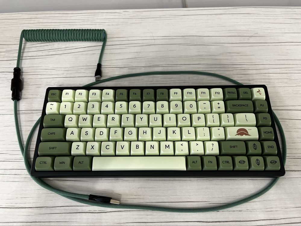 Keychron V2 (кастом+безпровод) зеленые keycups
