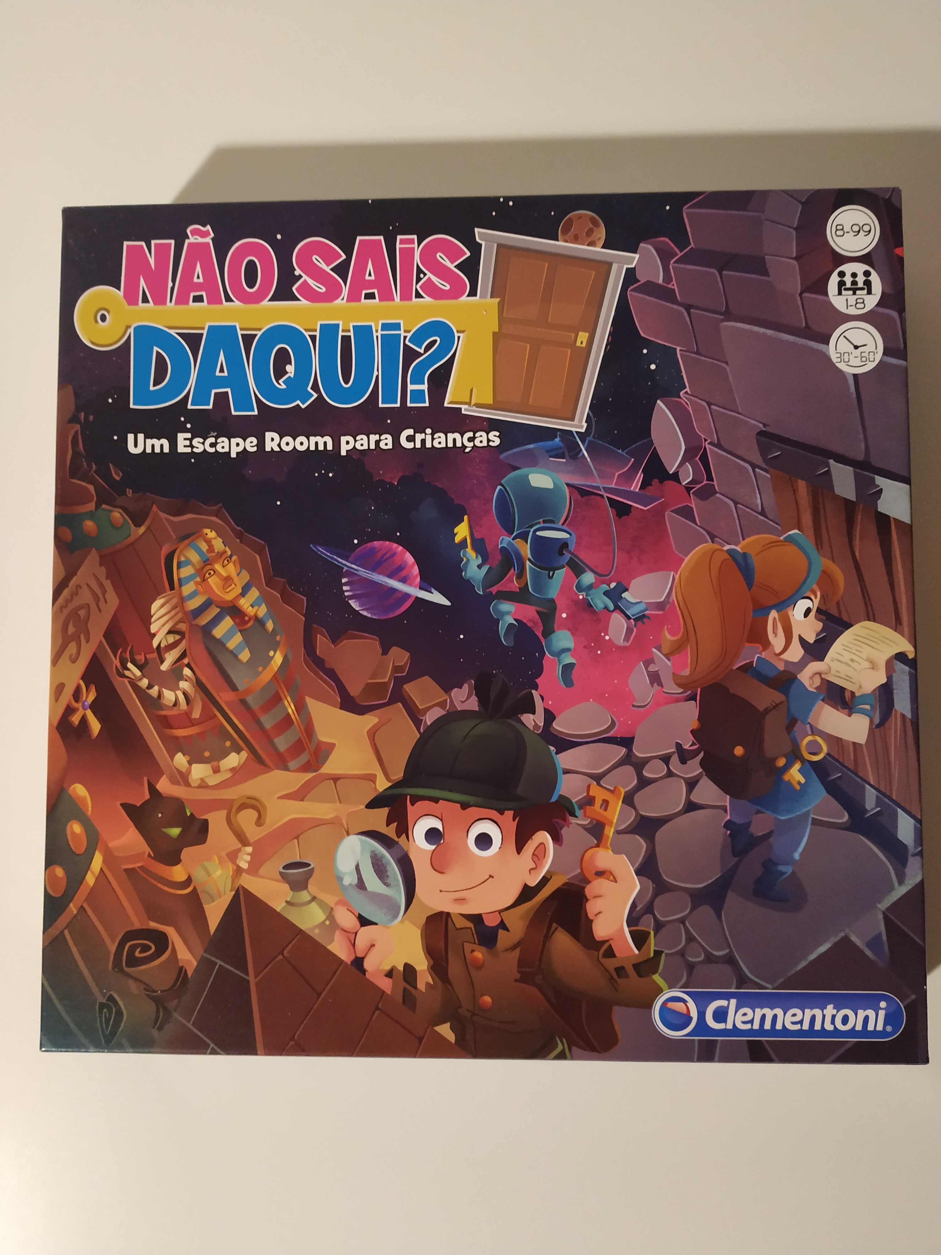 Jogo de Tabuleiro "Não sais daqui?"