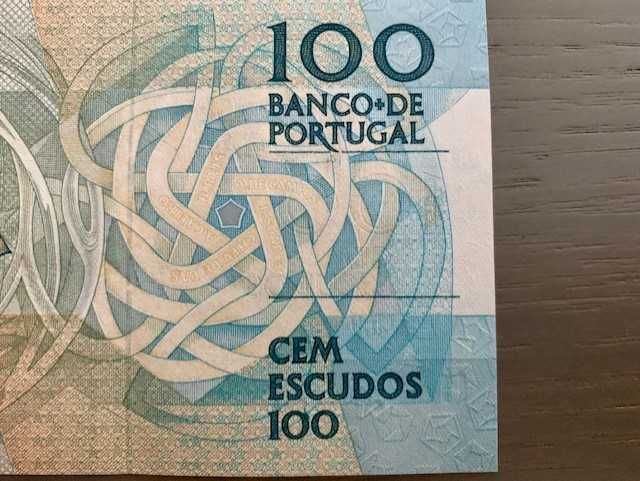 Nota de Portugal de 100 Escudos emitida em 1988